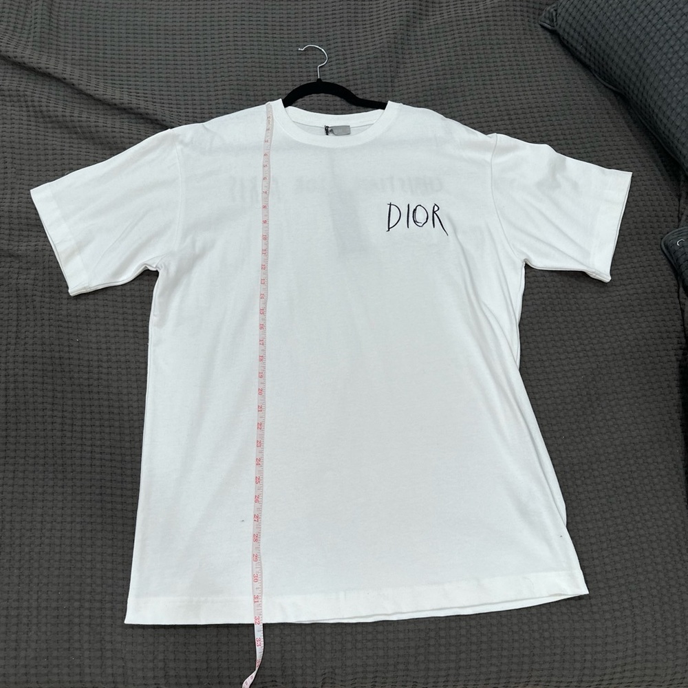 Dior White Short Sleeve Tee